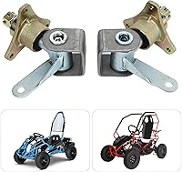 Vista 6 de KIMISS Buje de eje trasero de 0.669 in, 3 pernos de rueda delantera, eje de dirección, aleación de acero para neumáticos de 6 pulgadas, quad, ATV