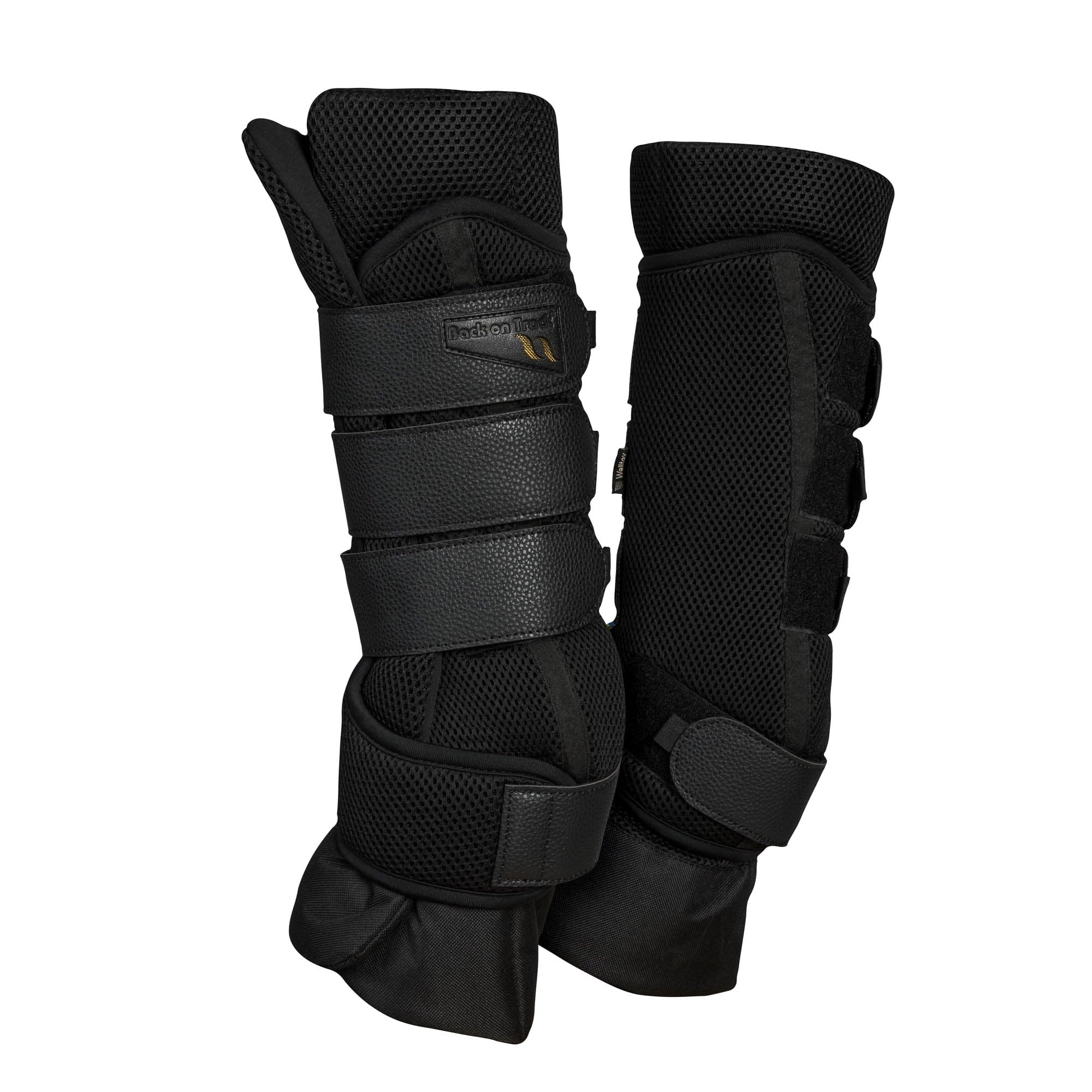 Back on Track® Airflow Stallgamaschen mit Verstärkung | Atmungsaktiv | Farbe: Schwarz (S)
