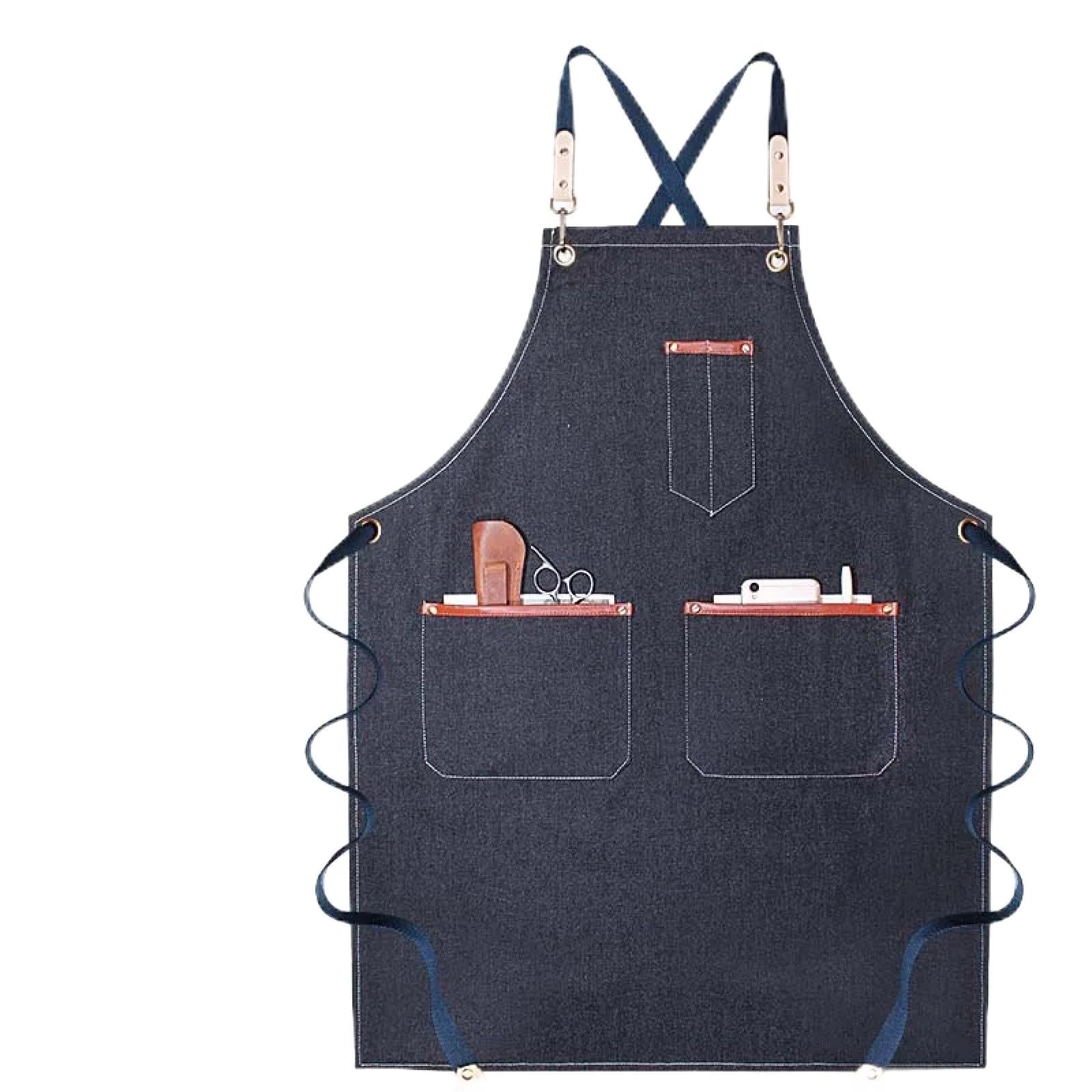 Cuisine Tablier Apron Sangles Travailleur Lourd Toile Barista Barber Vêtements De Travail Restaurant Floral Tablier pour Femme Homme
