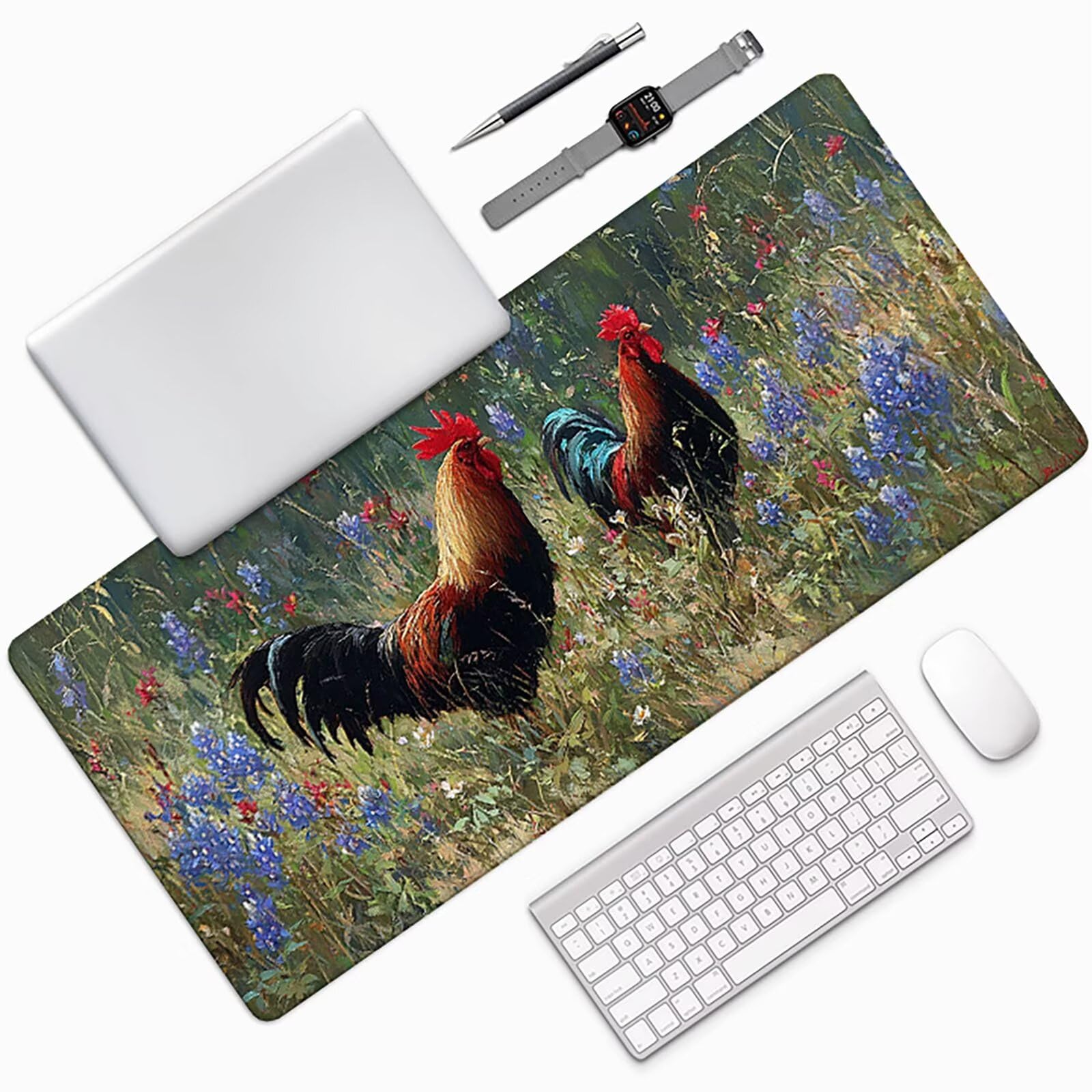 Szara podkładka pod mysz do gier 1200 x 600 x 3 mm duża podkładka pod mysz XXL, podkładka pod mysz ze zszytymi krawędziami, zmywalna, antypoślizgowa gumowa podstawa podkładka pod mysz do gier do