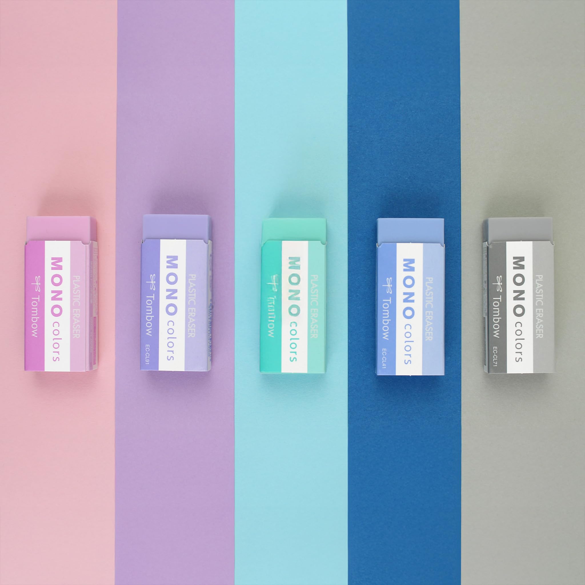 Tombow MONO colors Gomma da cancellare in plastica colorata 19 g