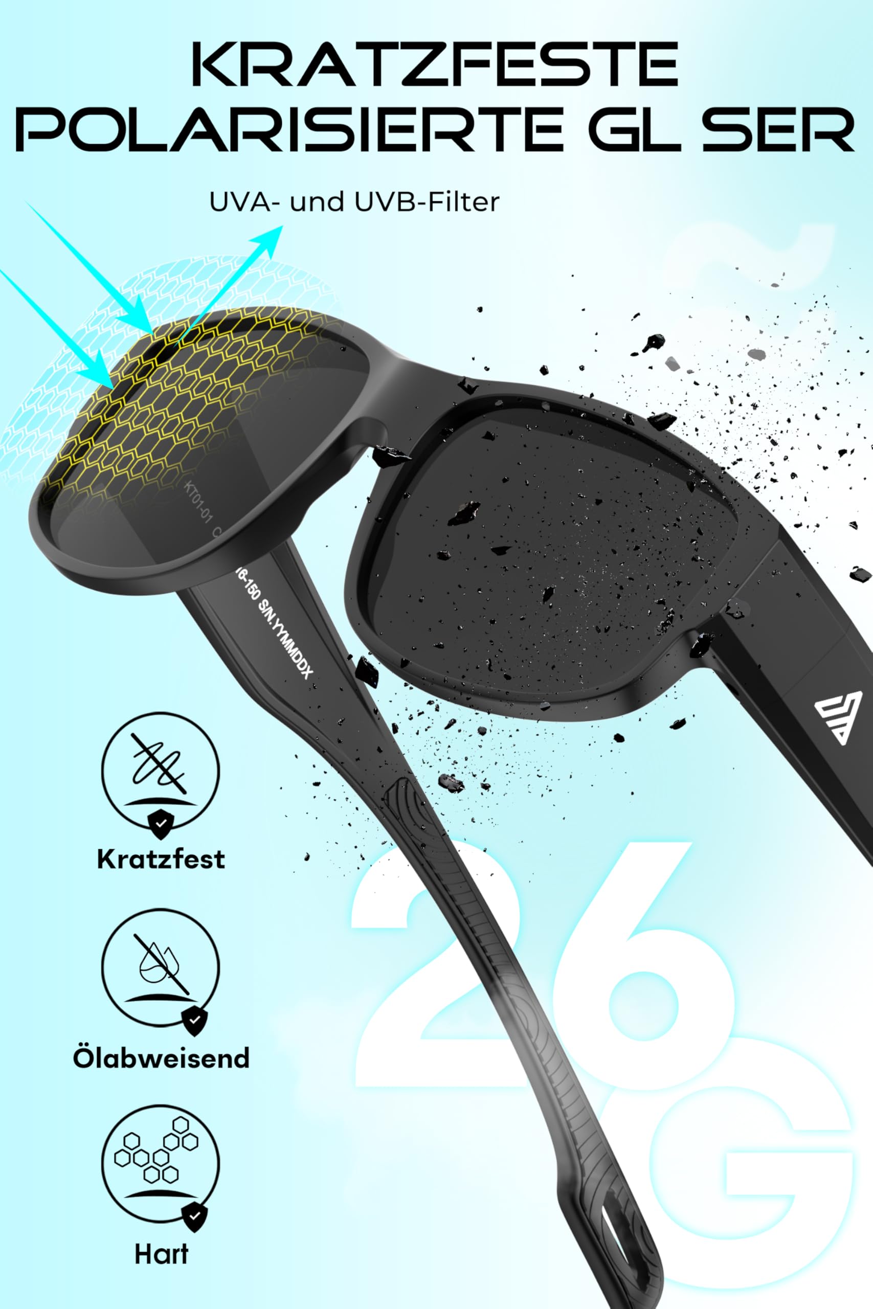 SIPLION überzieh sonnenbrille Herren & Damen: Polarisiert UV400-Schutz, sonnenbrillen mit sehstärke clip für brille