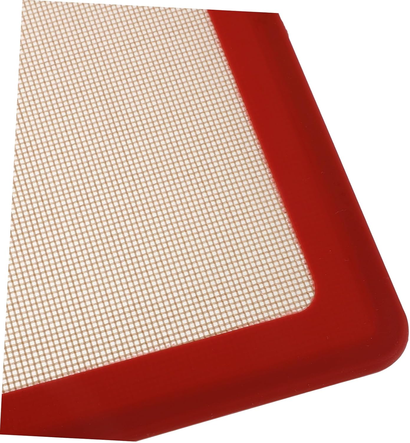 Silicone Baking Mat Non-stick Oven Baking Mat Red Raised Edge and Cake Pastry Dough Rolling