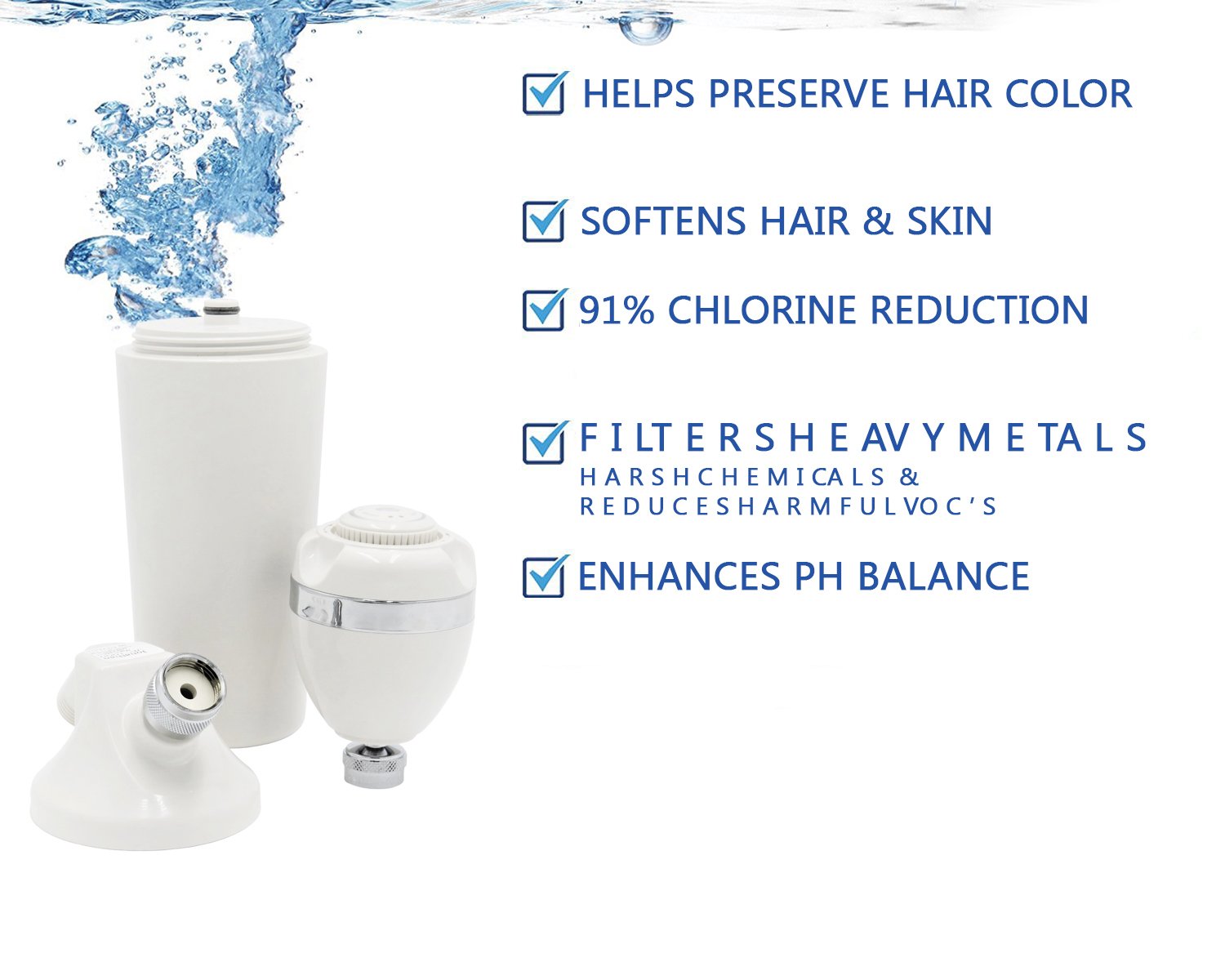 Jonathan Product Beauty Hard Water Shower Filter System