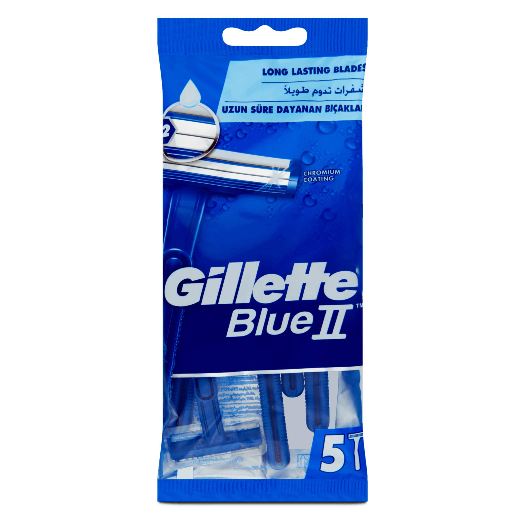 GilletteBlue II Men's Disposable Razors 5 Count