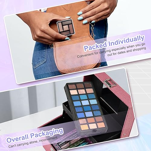 Miniatura 23 de Color Nymph Kit de Maquillaje Inicial para Niñas Preadolescentes, Estuche de Maquillaje para Mujeres Kit Completo con Sombra de Ojos, Lápiz Labial,