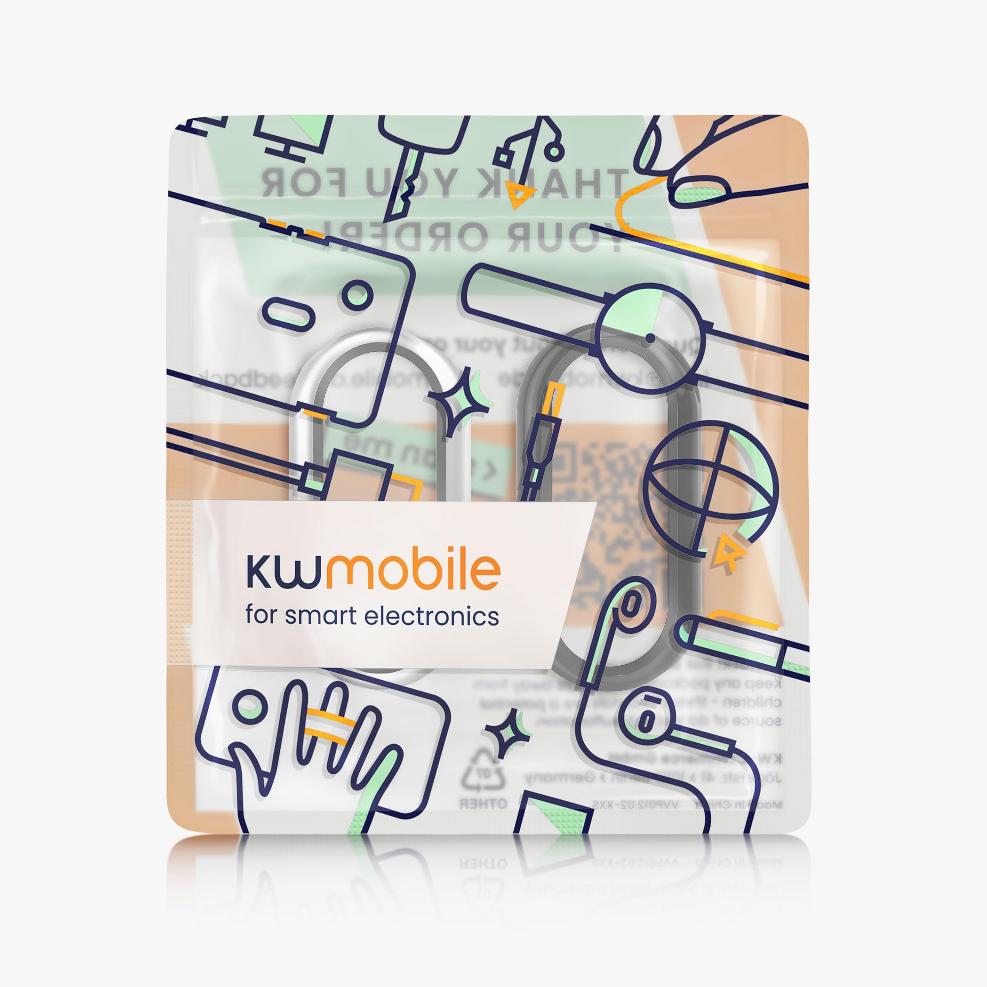 kwmobile 2X Etui kompatybilne z Xiaomi Mi Band 10 / Smart Band 10 - kompletne etui z pełnym szkłem na fitnesstracker - czarno-srebrny