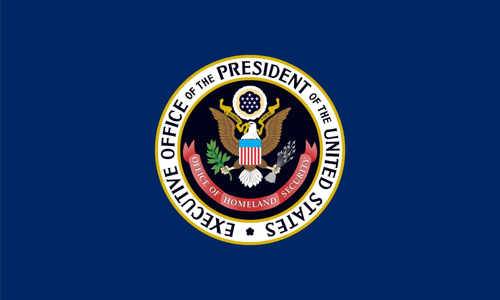 Drapeau United States Office of Homeland Security grand étendard en tissu lavable avec œillets