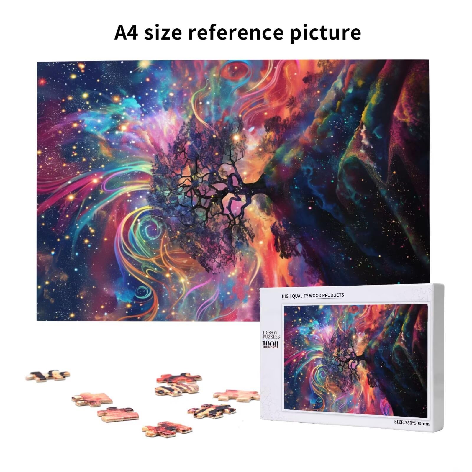 Puzzle Árbol de la Vida 3000 Piezas Sueño Grande Rompecabezas Adultos de Madera,Puzzles Juegos Divertidos/Relajantes/Desafiantes para Adultos y Principiantes,como Regalo para Amigos y Familia 2T-1827