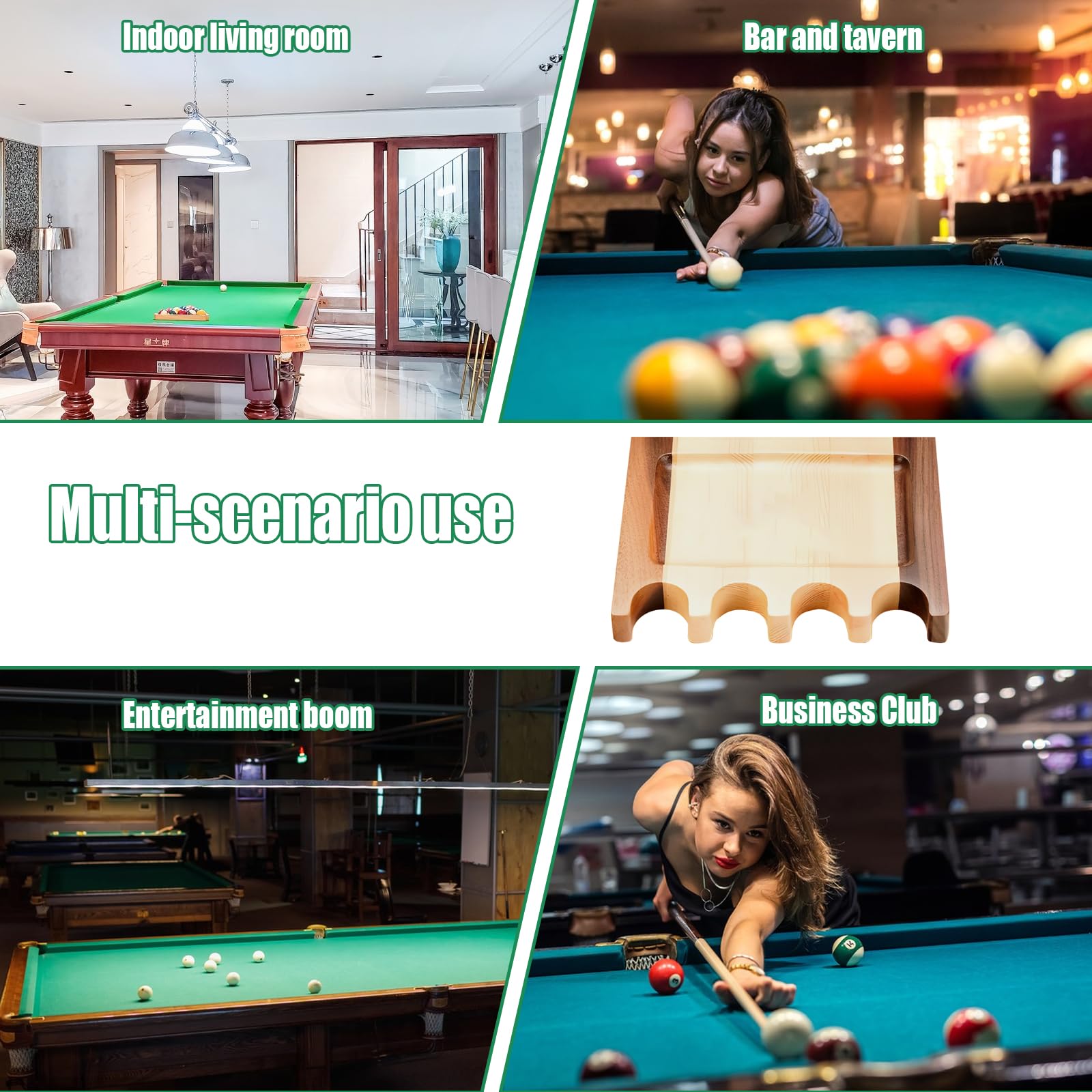 Support De Disque Dur Pour Billard, Bateau De Piscine | 4 Clips Cue