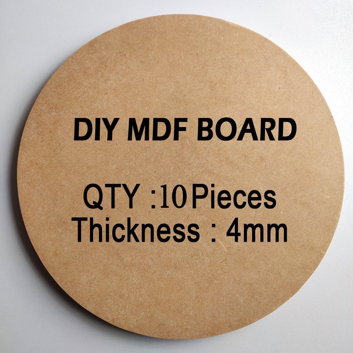 SRIKARA SAMANYU ENTERPRISES Round MDF Board,Natural Brown, 4mm Thickness, for Lippan,Mandala Art, Wall Decor, Craft Projects (2.5 Inch)-image-11
