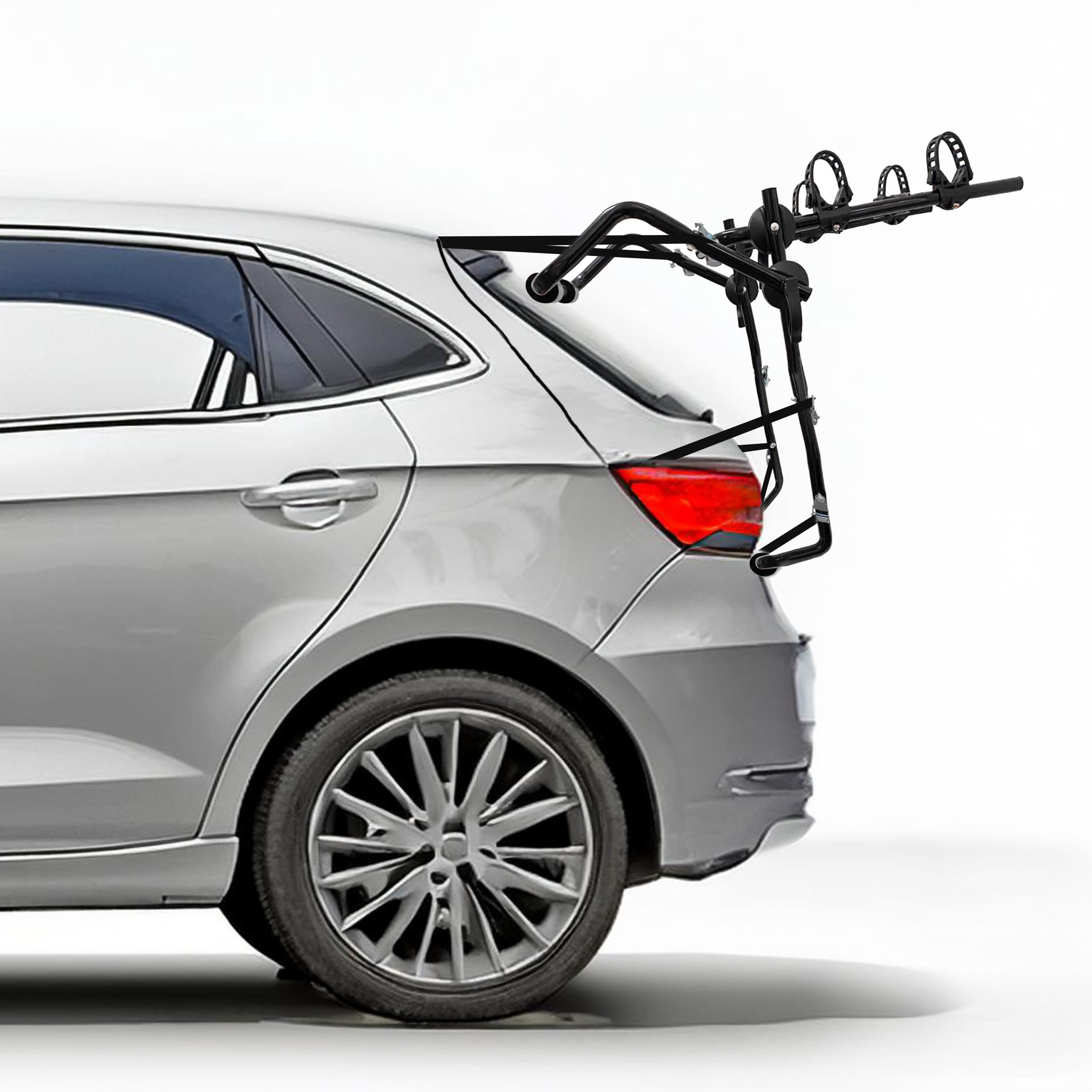 Auto Accessori Lupex LS98 Portabicicletas universal para trasero de coche | Hasta 2 bicicletas Peso máximo hasta 55 kg | Producto homologado y certificado