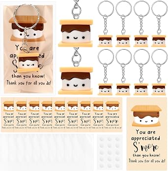 Kigley Inspirational Marshmallow Keychains Bulk Coworkers Gift