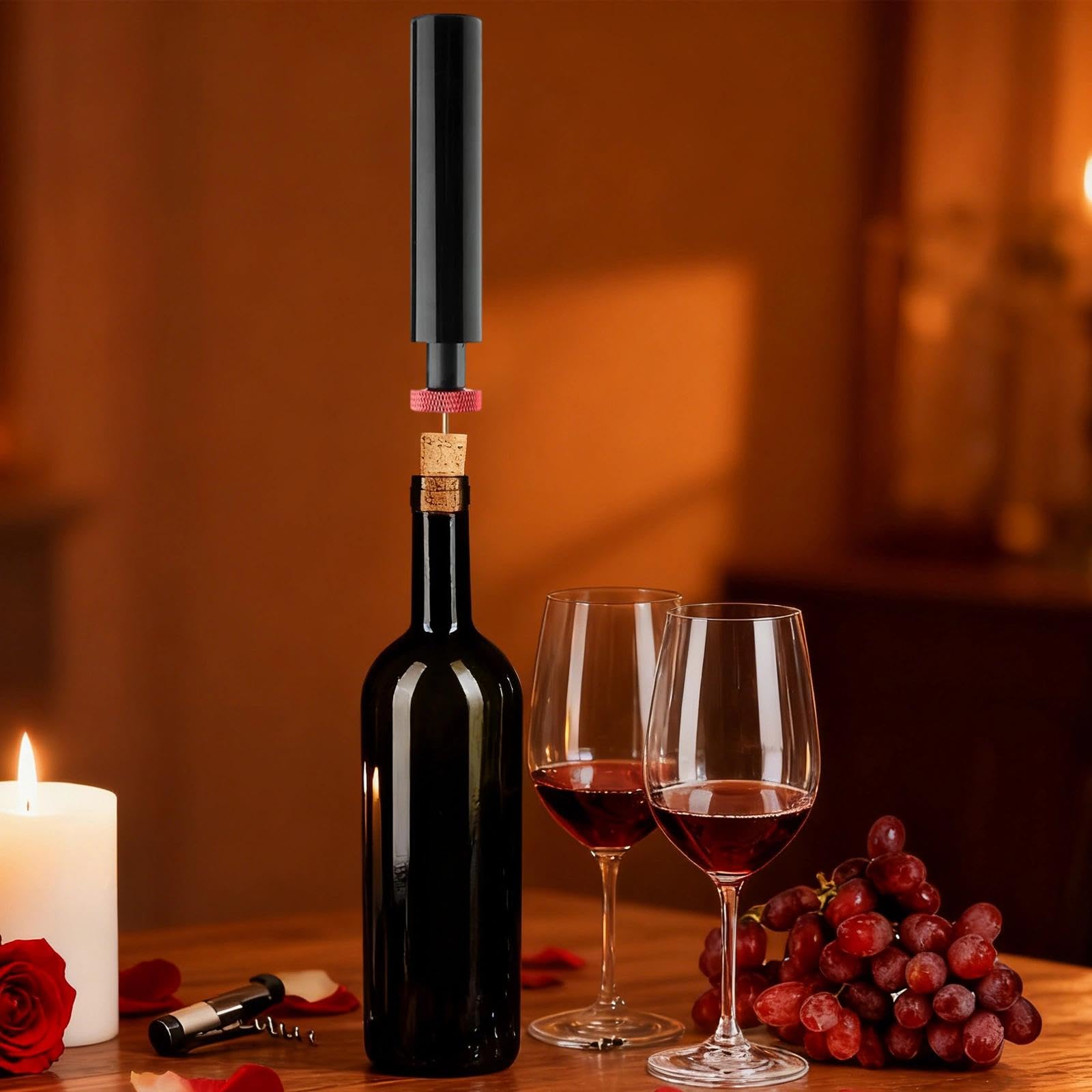DEANKEJI Abridor de Vino Aire Comprimido, Portátil Sacacorchos Profesional, Creativo Saca Corchos Neumatico, Abridor de Botellas Aire a Presión, para Hogar, Bar, Boda