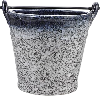 Ceramic Ice Bucket 430ml White round Bar Cooler for Party Oktoberfest Party | Wear-resistant Rust-proof Design, Portable Household Use, for Freezer and Cold Beer Drinks