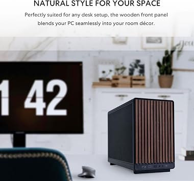 LIANLI Compact PC Case A3-mATX WD Wooden Front Panel 6.3 gal 26.3 L Compatible with Micro ATX/Mini-ITX Standards 14.2 inch 360 mm Radiator Compatible ATX/SFX/SFX-L Power Supply Compatible Japanese