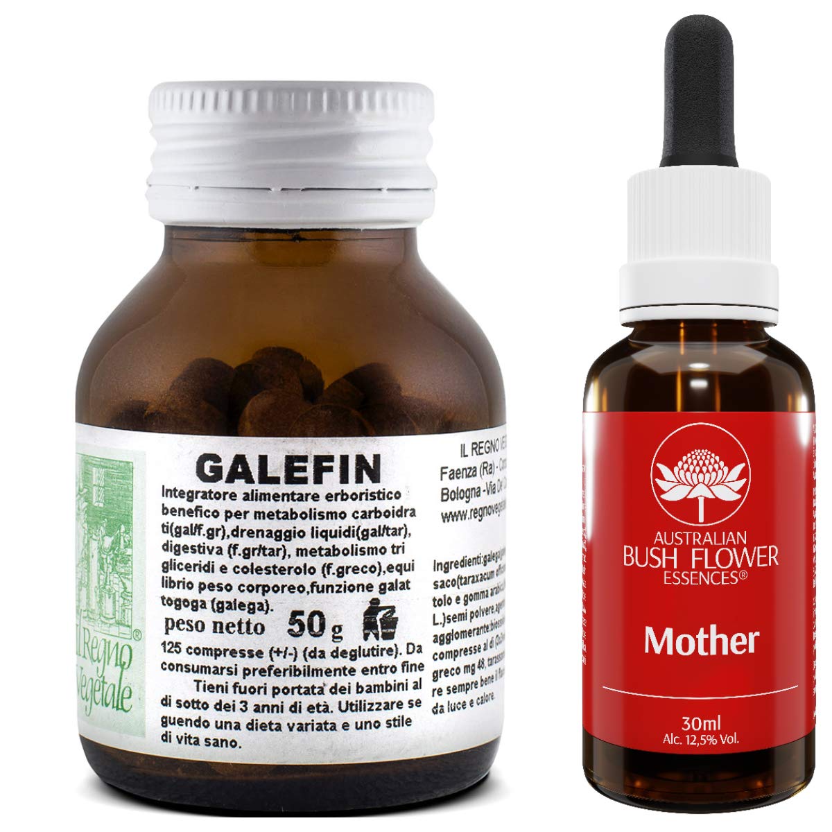 KIT ALLATTAMENTO con GALEFIN 125 Cpr + MOTHER Fiori Australiani