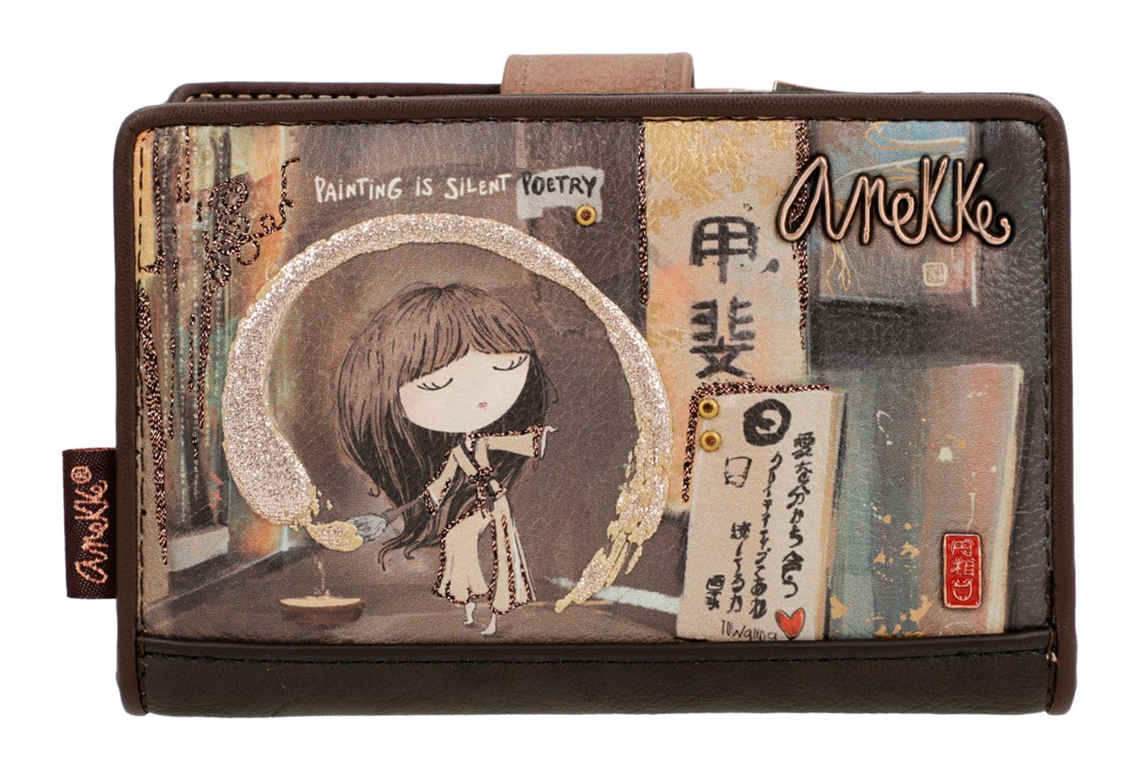 Anekke Portefeuille SHŌEN - Grand tout-en-un pour femme avec rangements monnaie