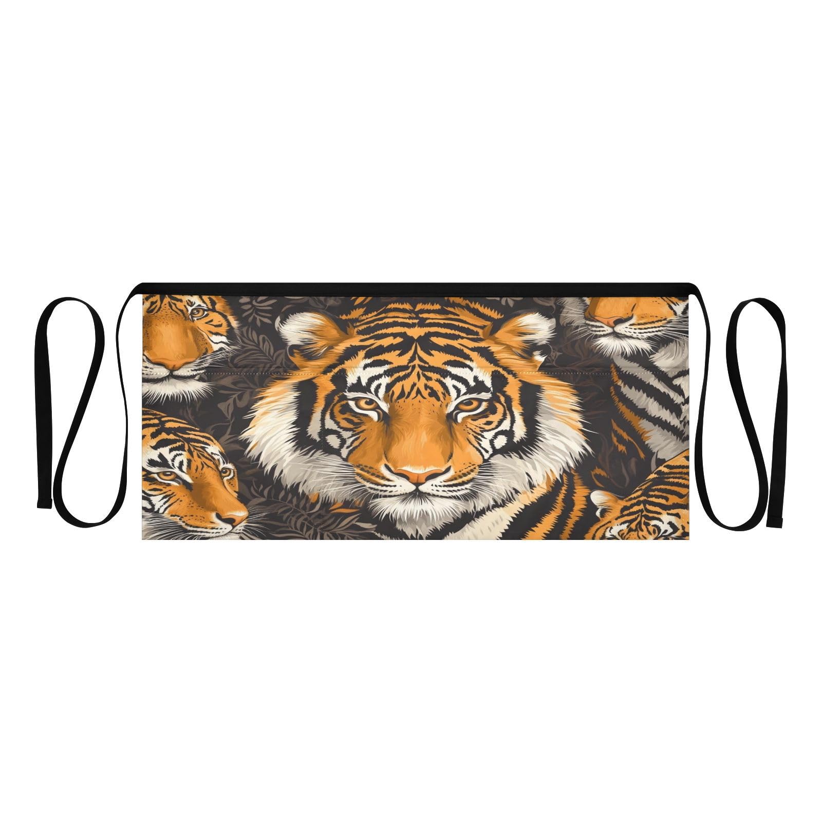 Kigai Tigers Server Aprons for Men Women Water & Oil Resistant Waitress Waiter Waist Apron with 3 Pockets