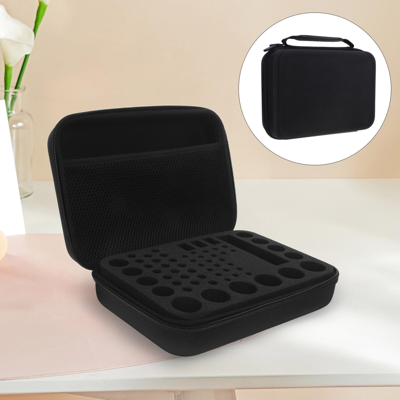 Estuche Organizador Portátil para Baterías AA y AAA, Caja Pequeña Rígida para Almacenamiento Seguro, Soporte Compacto para Pilas, Adecuado para Viaje y Uso Doméstico