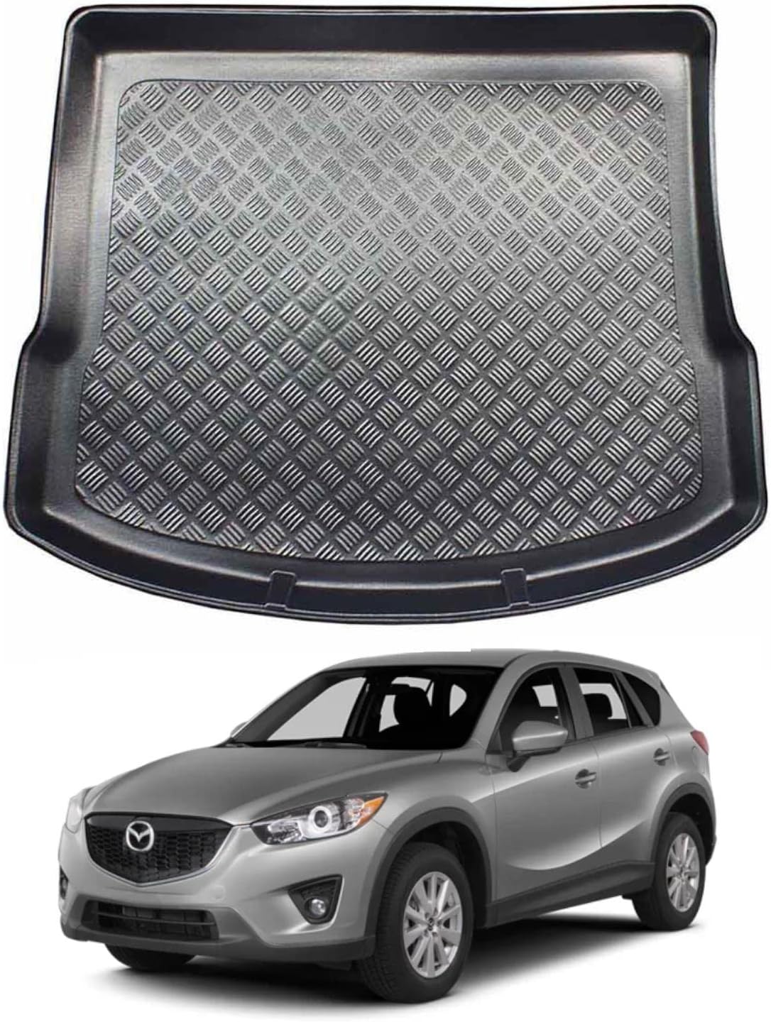 Car Trunk Mats for Mazda CX5 20172022, Leather Car Boot Liner Mat Car Boot Cover AntiSlip