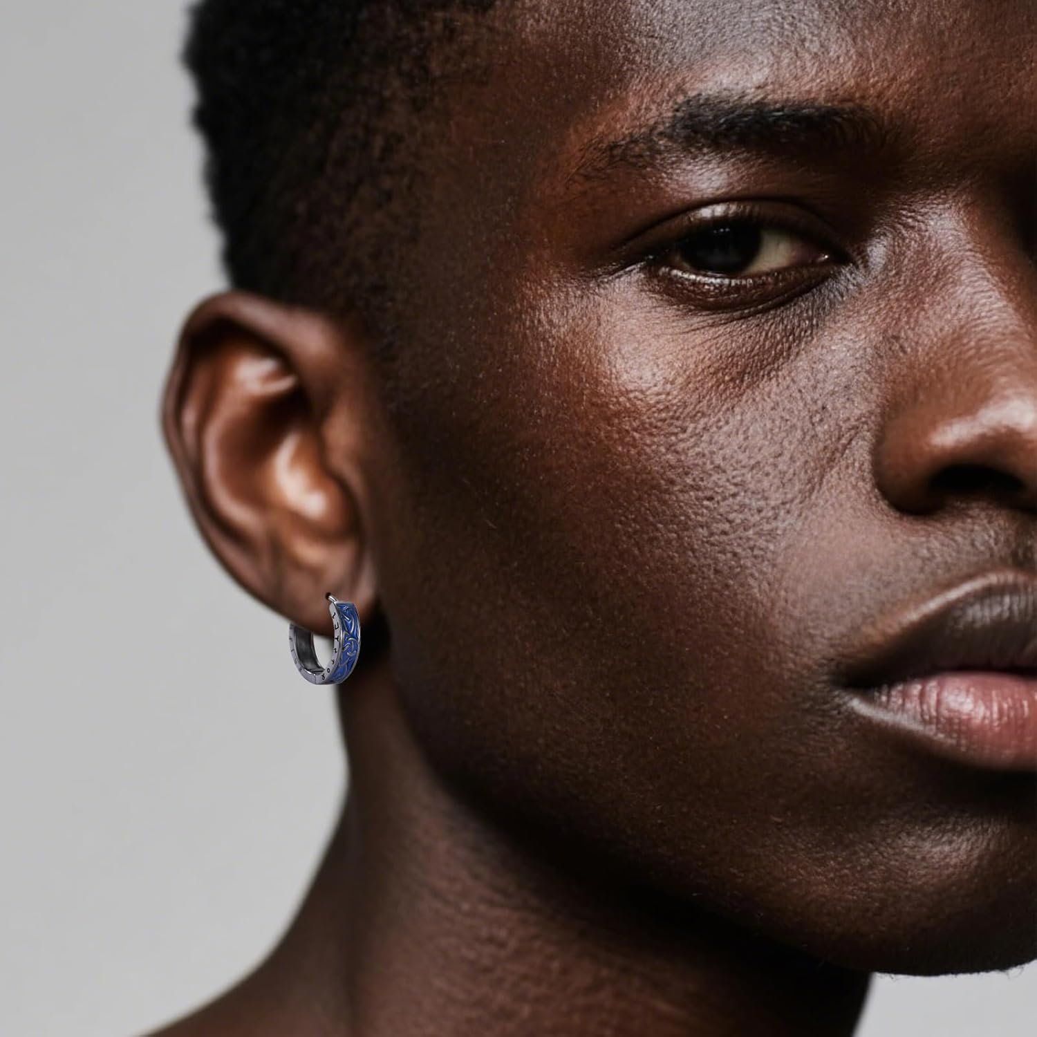 925 Sterling Silver Norse Viking Runes Hoop Earring Celtic Knot Earrings for Men Women Hypoallergenic Sturdy Punk Huggie Hoops Jewelry Gift - Image 4