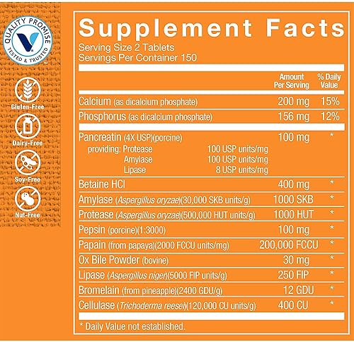 Miniatura 2 de Las múltiples enzimas ayudan a apoyar la absorción digestiva de proteínas carbohidratos y grasa 300 tabletas por The Vitamin Shoppe
