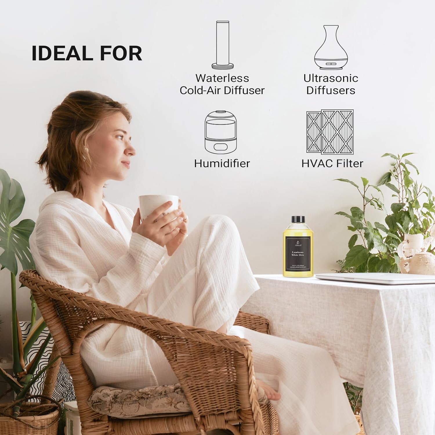 JCLOUD Hotel Diffuser Oil 16.9 Fl Oz (500mL) - Inspired by The Westin Hotel Scent, Luxury Cold Air Diffuser Oil Refill & Essential Oils Bulk for Home, Offices - Image 7