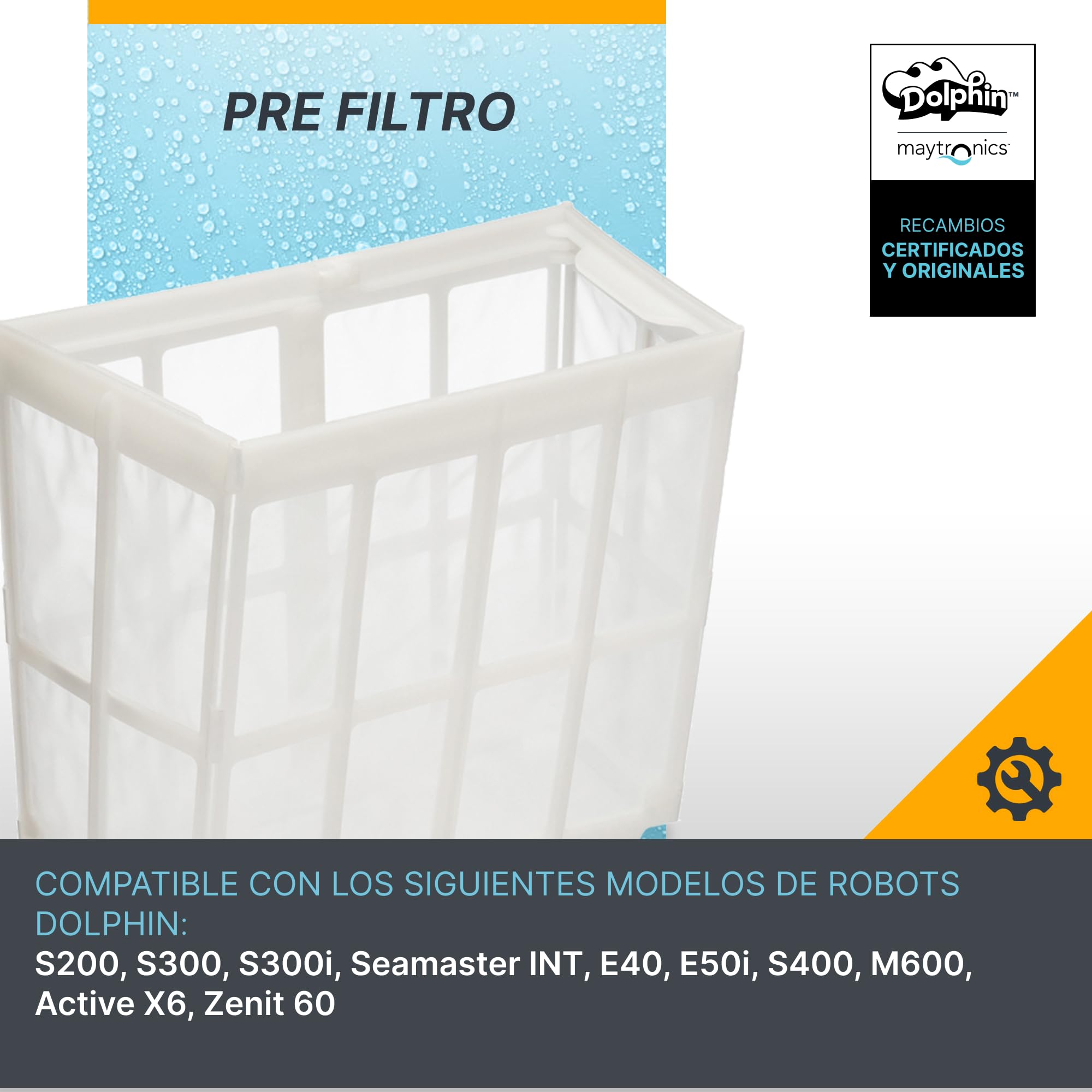 Dolphin Piezas de Recambio Originales - Pre Filtro - Referencia Maytronics: 9983106-R1