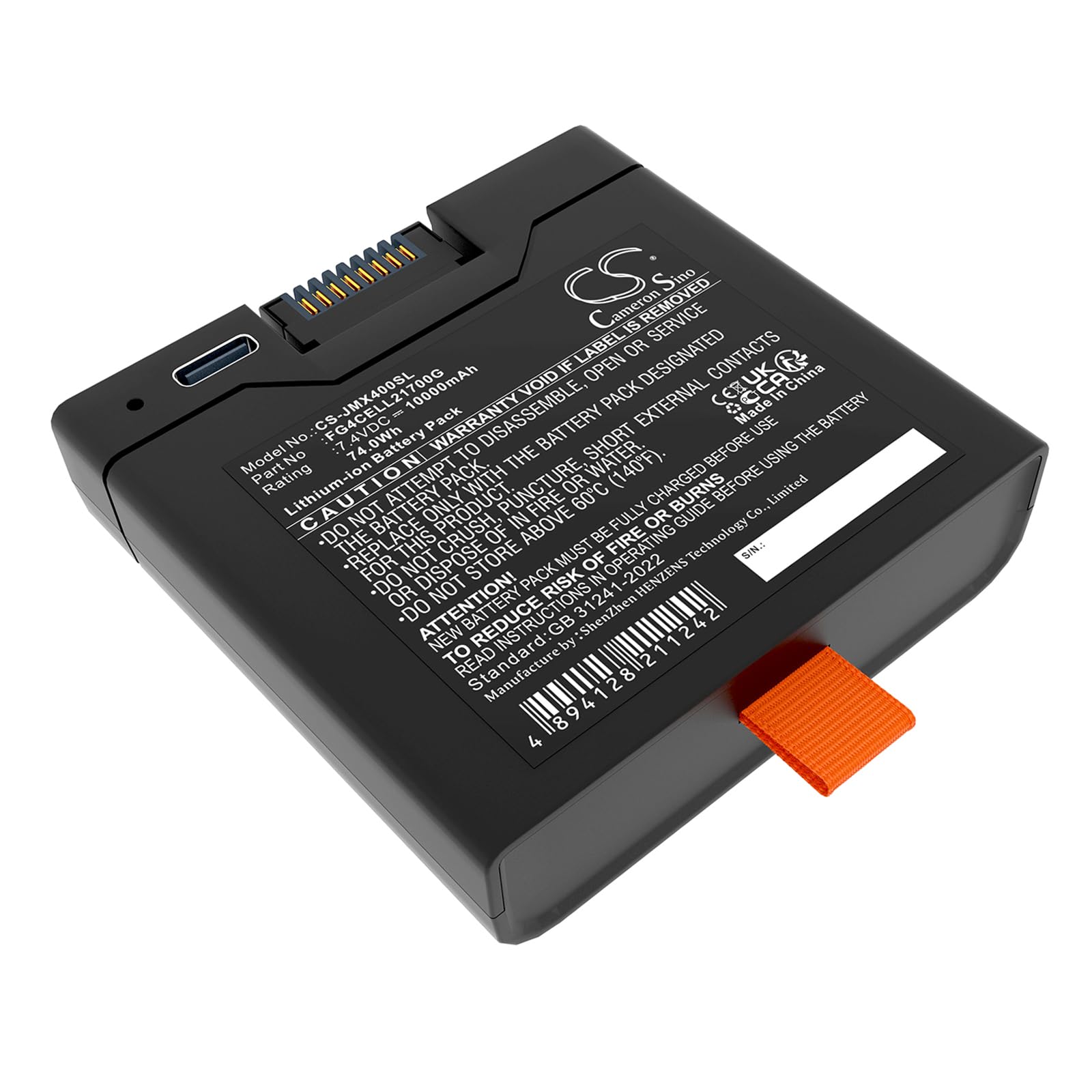 Cameron Sino 10000mAh / 74.0Wh Replacement Battery for JBL PartyBox Club 320, PartyBox Stage 320, Xtreme 4, FG4CELL21700G