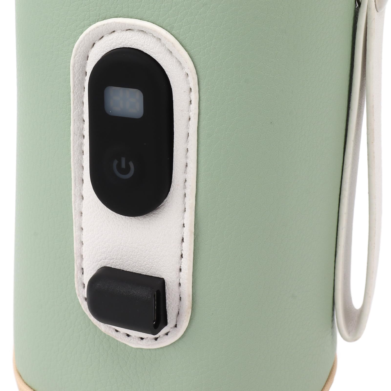TOPINCN Scaldabiberon per Neonati 5 velocità Scaldabiberon Portatile Scaldabiberon per Neonati con Display a LED Scaldabiberon USB per Viaggi in Auto (Verde)