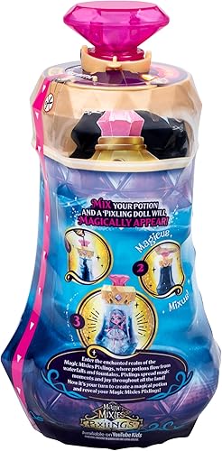 Miniatura 3 de Magic Mixies Pixlings. Faye The Fairy Pixling. Crea y mezcla una poción mágica que revela mágicamente una hermosa muñeca de 6.5 pulgadas dentro de