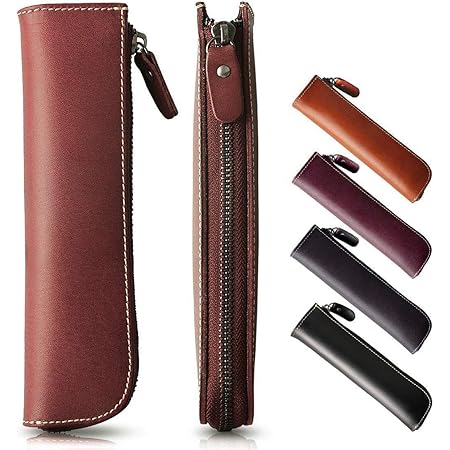 Amazon Livelylife ペンケース 革 スリム 筆箱 本革 おしゃれ シンプル メンズ レディース 高級感 ブラウン ペンケース 文房具 オフィス用品 Amazon Livelylife ペンケース 革 スリム 筆箱 本革 おしゃれ シンプル メンズ レディース 高級感 ブラウン ペンケース 文房具 オフィス用品