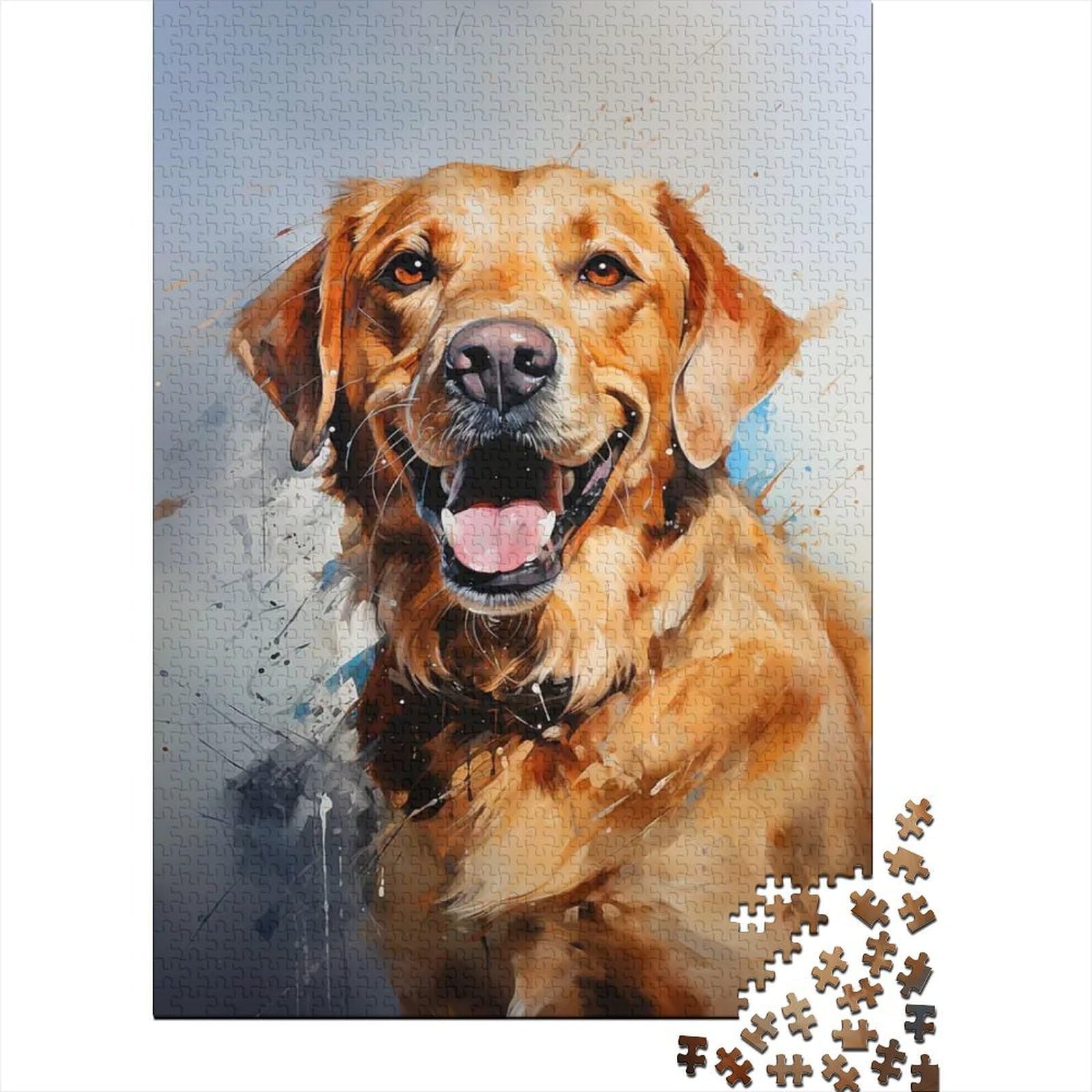 golden retriever bright light 1000pc jigsaw puzzle for adults paper leisure hobby