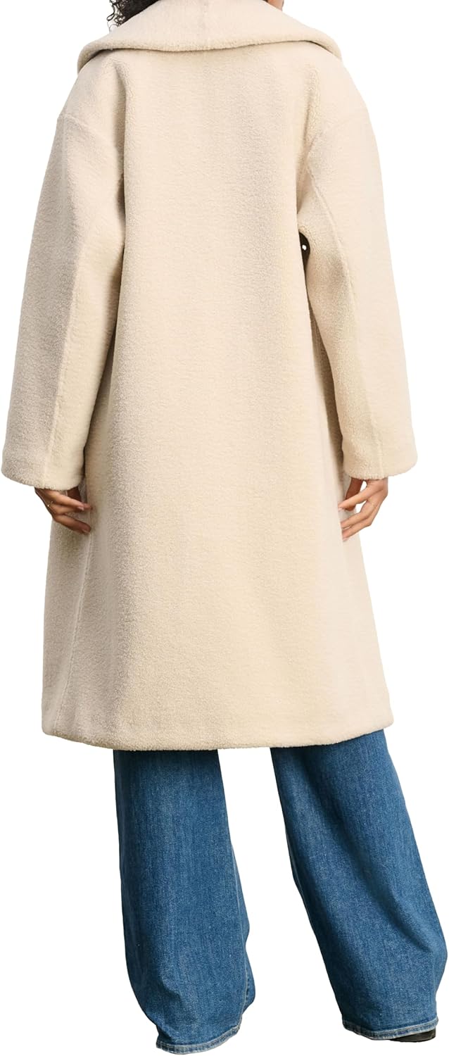 VELVET BY GRAHAM & SPENCER Women's Eleanor Lux Sherpa Coat, Sand, Medium - Image 2