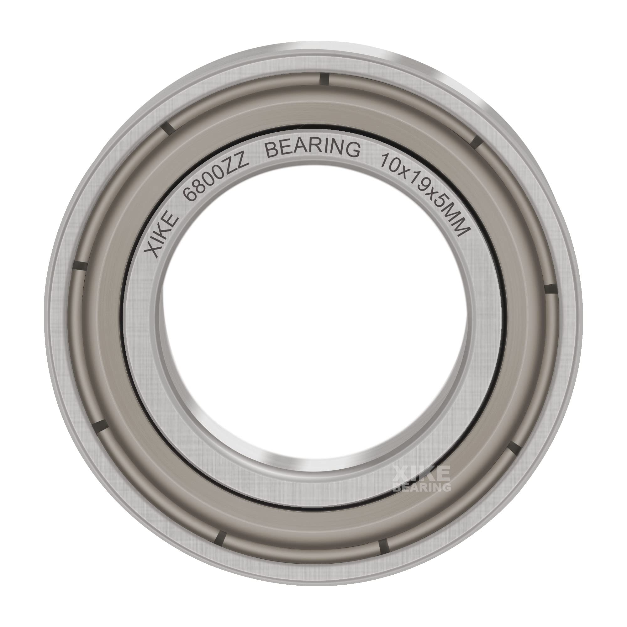 XiKe 6800 ZZ Łożyska kulkowe 10x19x5mm Metal uszczelnione 6800Z Stal chromowa łożyska kulkowe zwykłe, 10 szt.