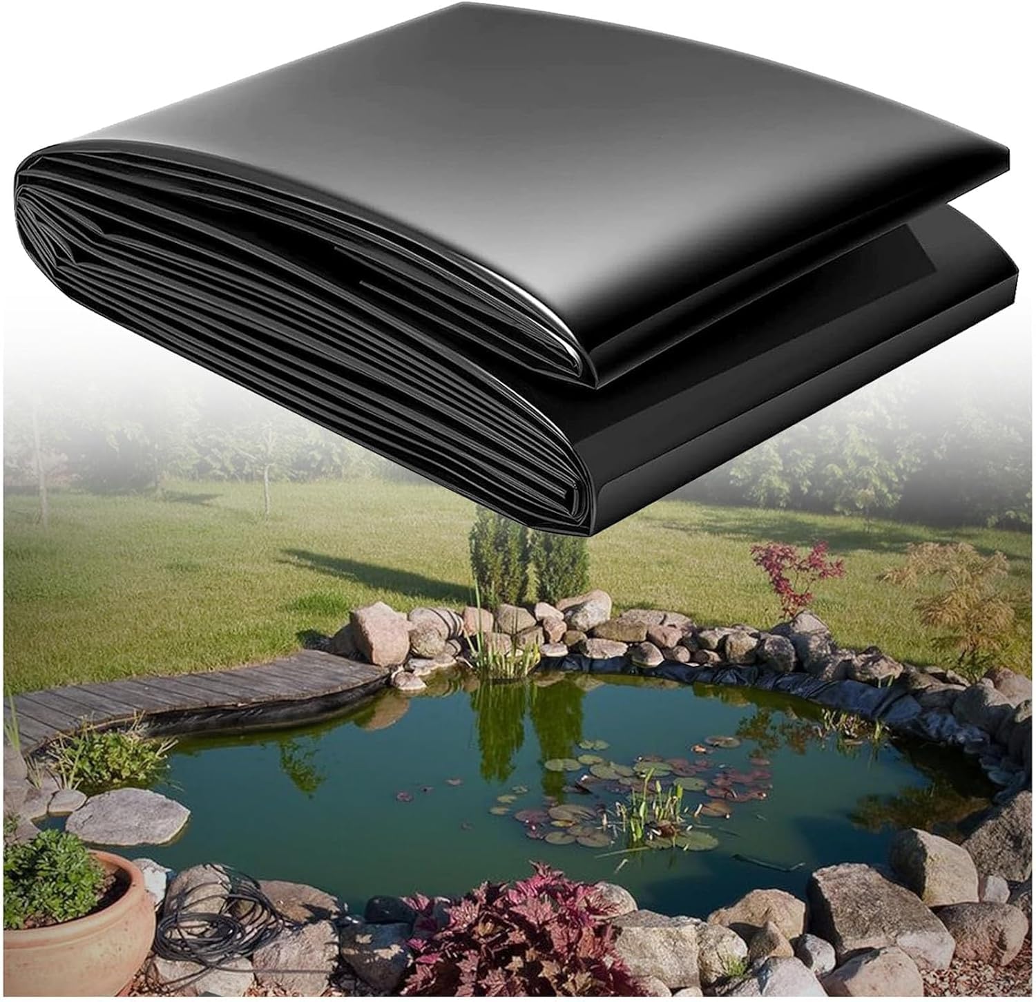 Bâche de bassin anti-fuite pour sauver votre jardin aquatique des déchirures
