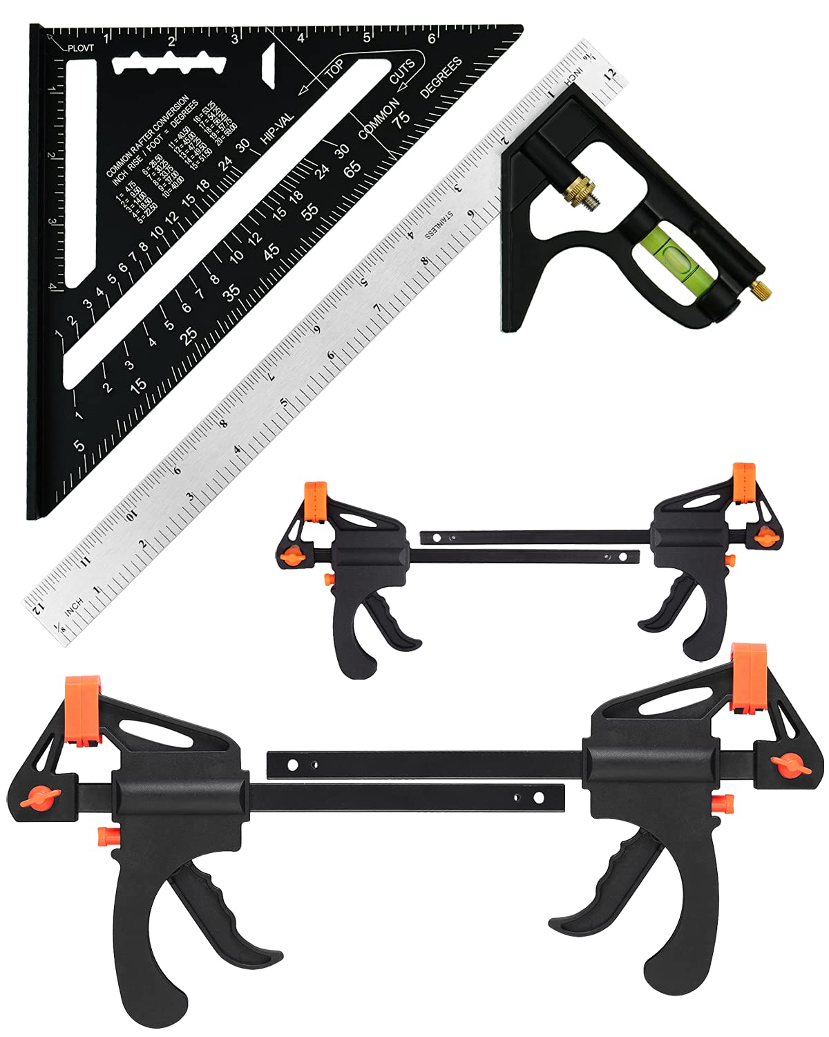Buy Carpenter Square and Combination Square Tool, ROFLE 7inch Aluminum