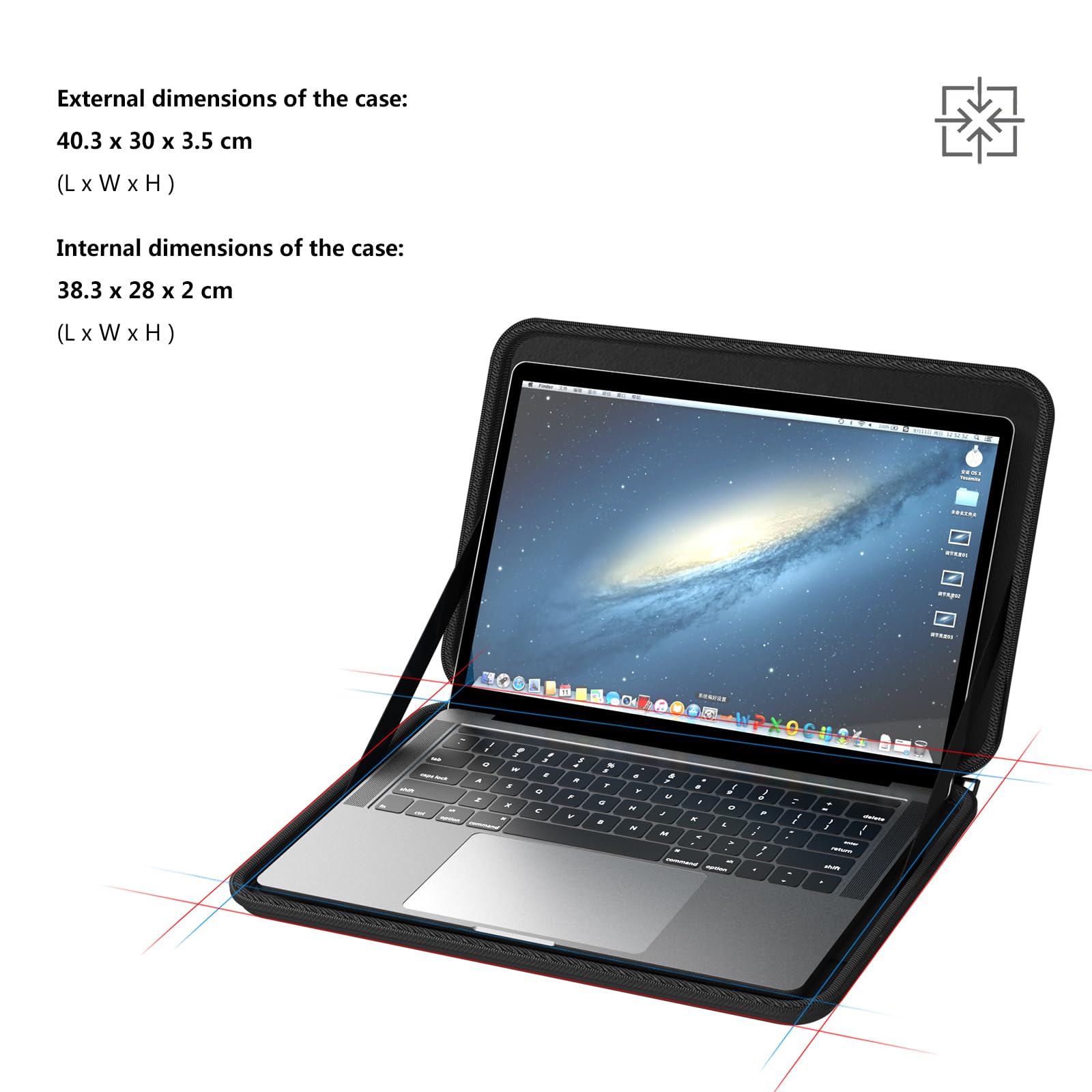 Smatree Laptophülle für 15,6 Zoll Dell G15 Gaming Laptop, Harte Schutzhülle Dell Gaming Computer, schlanke Tragetasche, Wasserabweisend