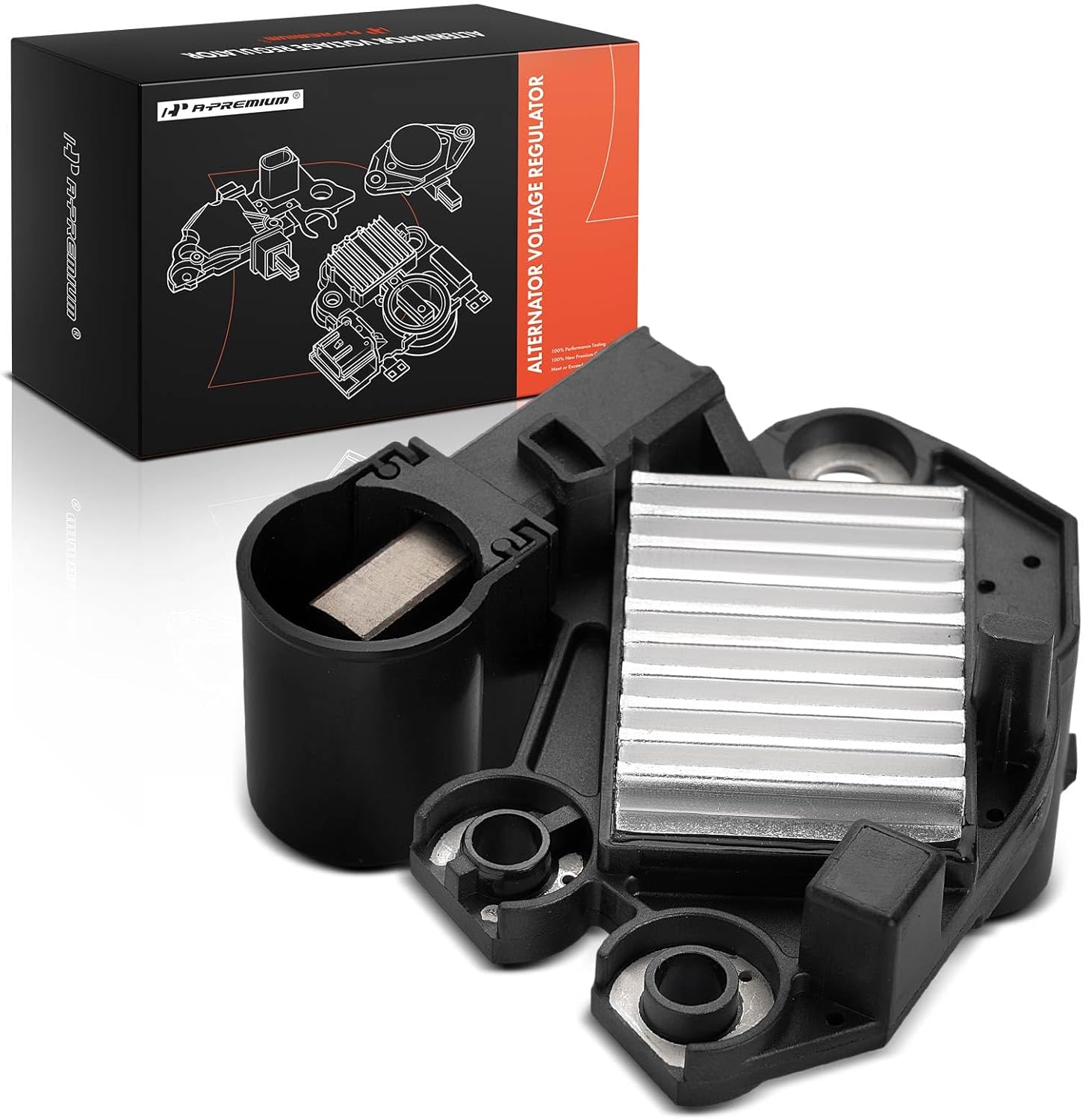 A-Premium Alternator Voltage Regulator Compatible with Audi Q7 2007-2008, A6 2006-2008, A6 Quattro 2005-2008 & Porsche Cayenne 2008-2009 & Volkswagen Touareg 2007-2010, 14.3V B-Circuit 14.3Vset