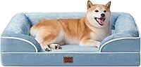Vista 38 de EHEYCIGA Camas ortopédicas para perros extra grandes, cama impermeable de espuma viscoelástica XXL para mascotas con laterales, fondo antideslizante