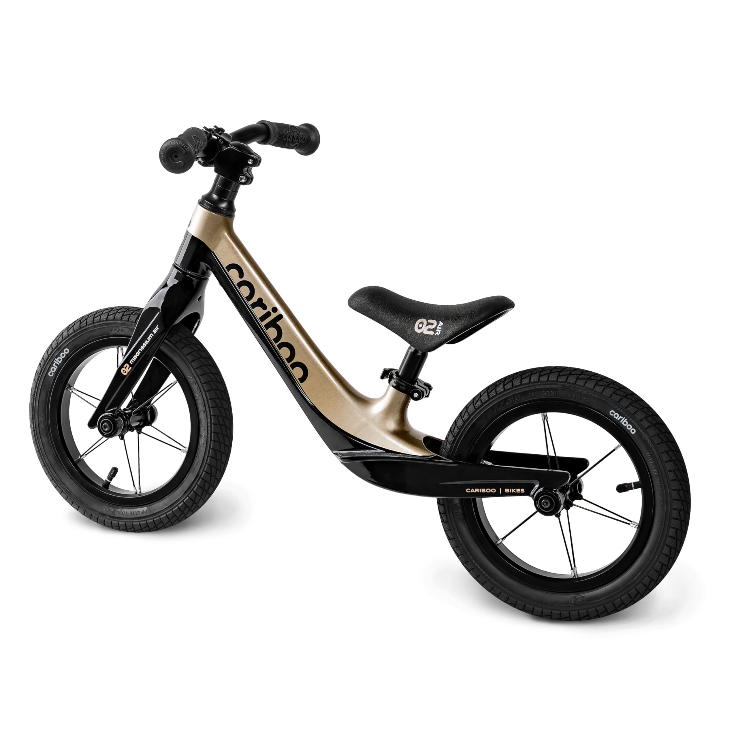 cariboo Magnesium Air Bicicleta Infantil 3 Años Sin Pedales Ajustable Robusta Ligera Ruedas 12 Pulgadas Bicicleta Equilibrio
