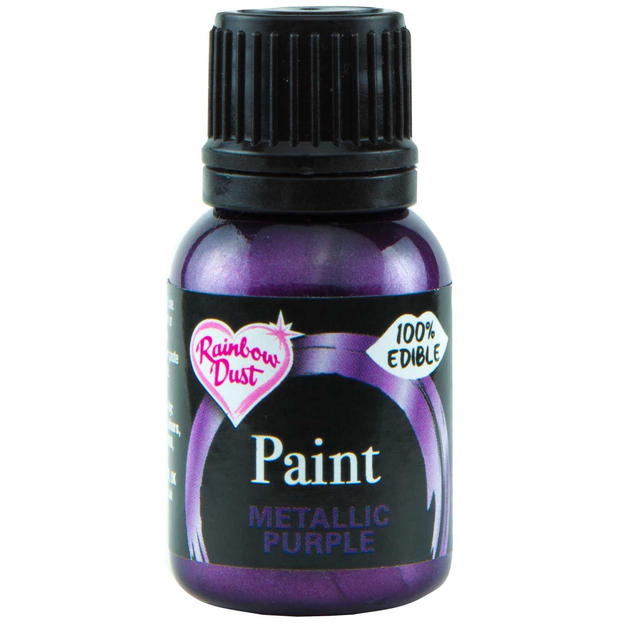 Rainbow Dust Edible Food Paint (Metallic Purple, 25ml)