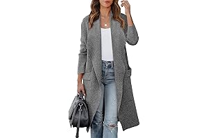 Luxurious Warmth: Women's Long Cardigan Sweater 2024
