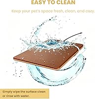 Vista 9 de Almohadilla térmica para animales pequeños, cama para animales pequeños, almohadilla térmica térmica de invierno para exteriores e interiores