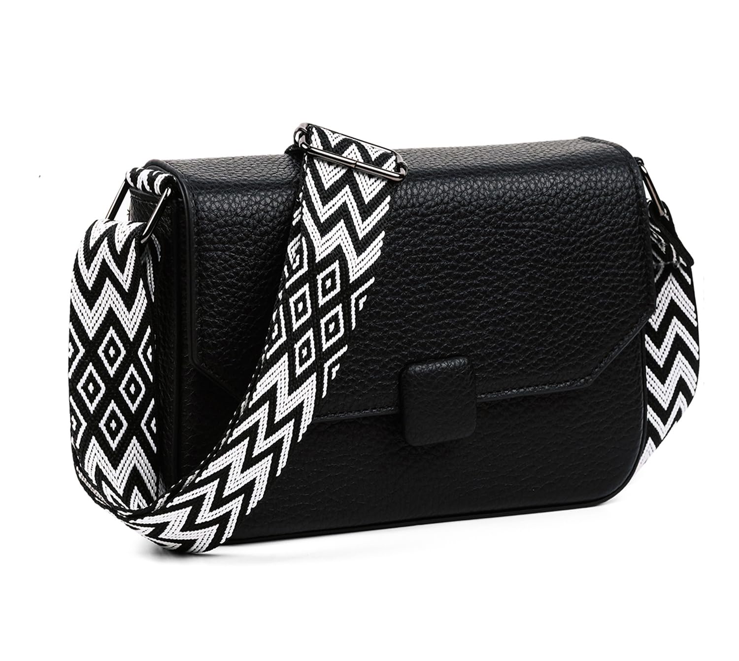 (LABLE) Ladies Travel Crossbody Sling Bag for Womens and Girls - Stylish Faux Leather Shoulder Bags Purse with Adjustable Strap-image-9