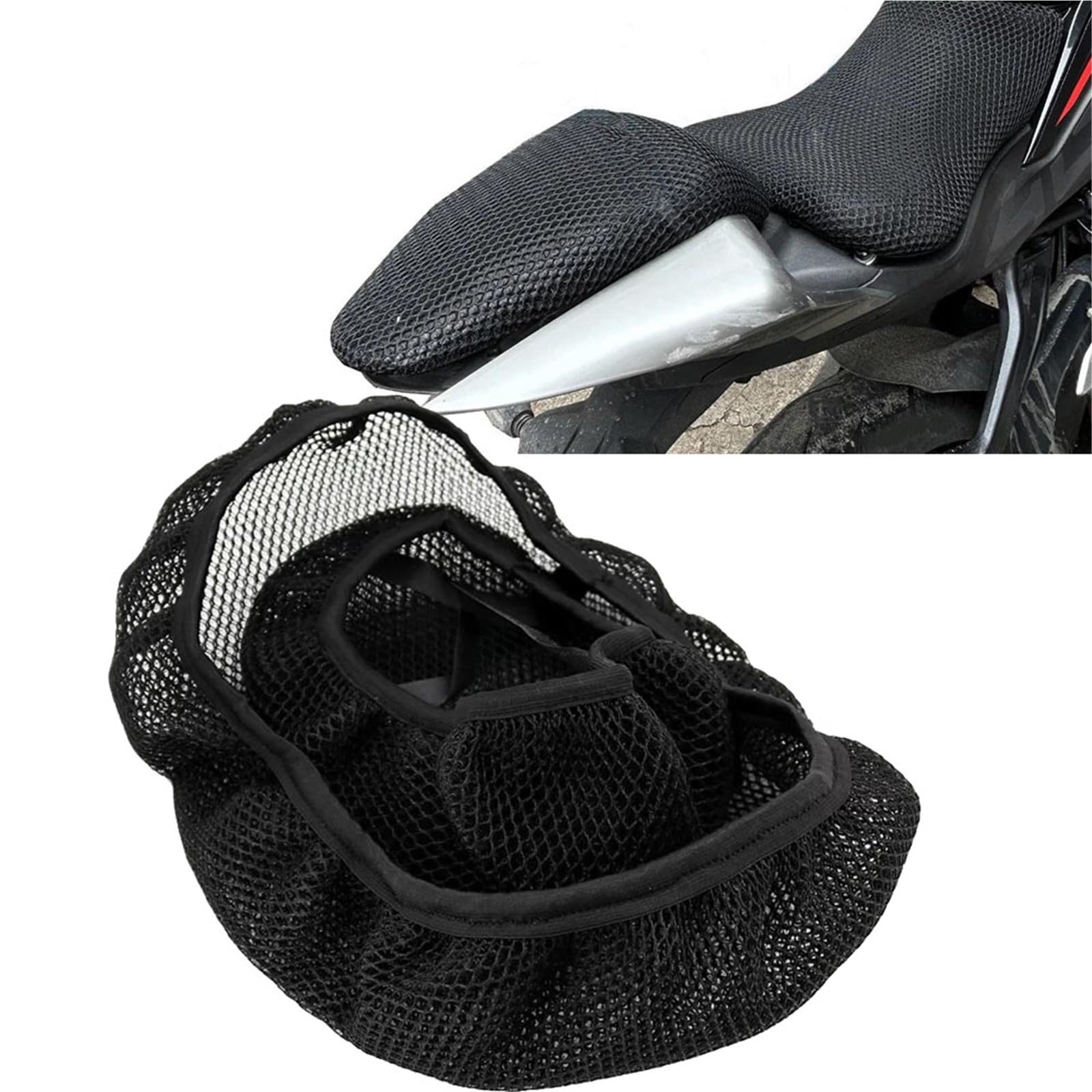 Fundas de asiento motocicleta Yamaha MT-07 cojines transpirables 7