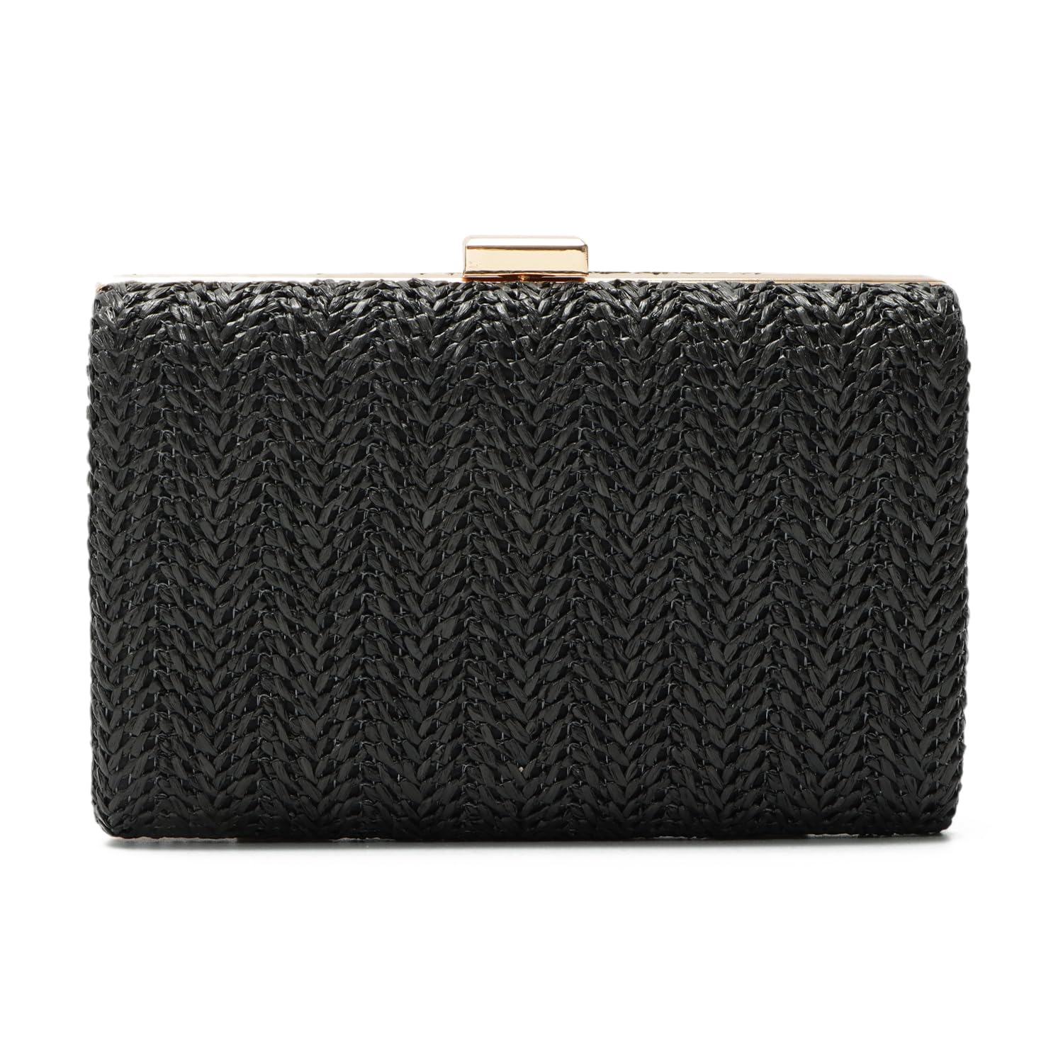LHHMZ Clutch de paja para mujer Bolso pequeño de noche de verano Bolso bandolera de rafia Bolso de playa tejido