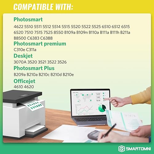 Miniatura 2 de Cartucho de tinta compatible 564XL (paquete de 10) de repuesto para HP 564XL para HP DeskJet 3522 3520 Officejet 4620 Photosmart 5520 6510 6515 6520