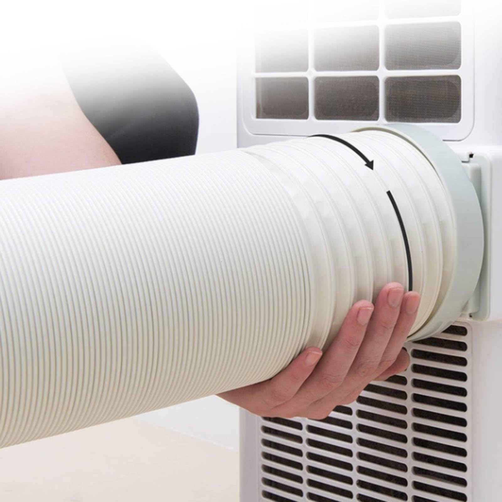 Condotto ’ Condizionata Estensibile con Rinforzi a Nervature per Canalizzare il Calore Fuori Dall’ambiente Adatto per Soggiorno Studio Negozio Magazzino, 5 Metri, Diametro 150mm